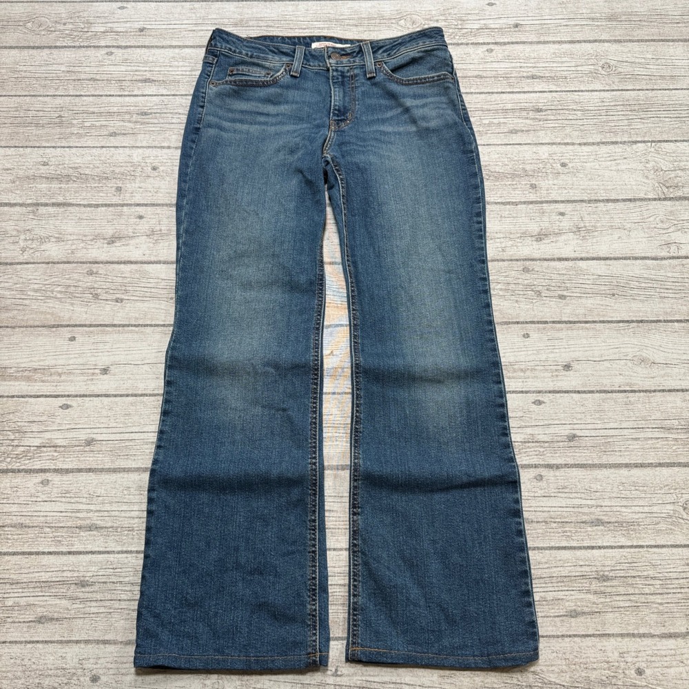 Levi's Jeans Women's 28 Blue Denim Super Low Rise Bootcut Relaxed Fit Workwear
